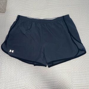 Women’s Grey and Black Fitted Under Armour Shorts